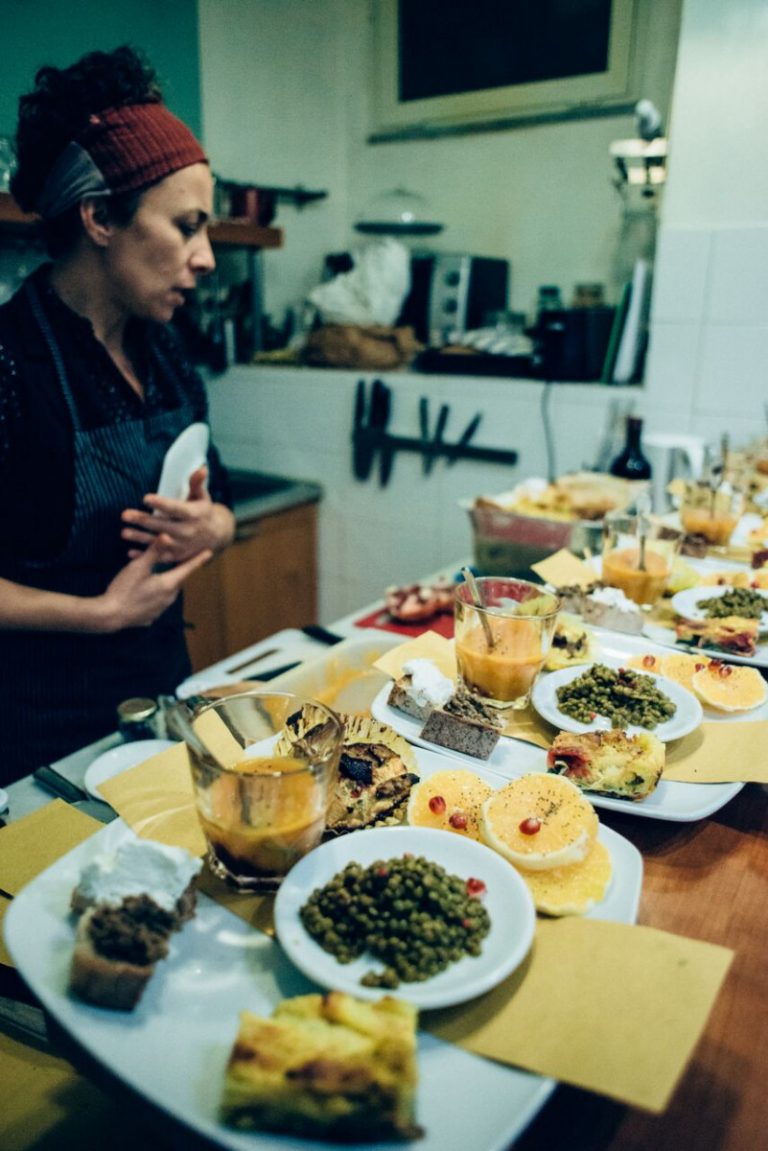 Self-catering kitchen in main area of the hostel