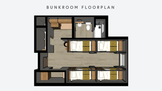 Bunk Room floor plan