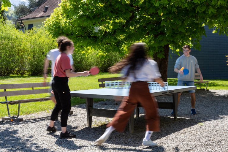 quiet garden to chill - or play ping pong, then it might not be so quiet ;-)