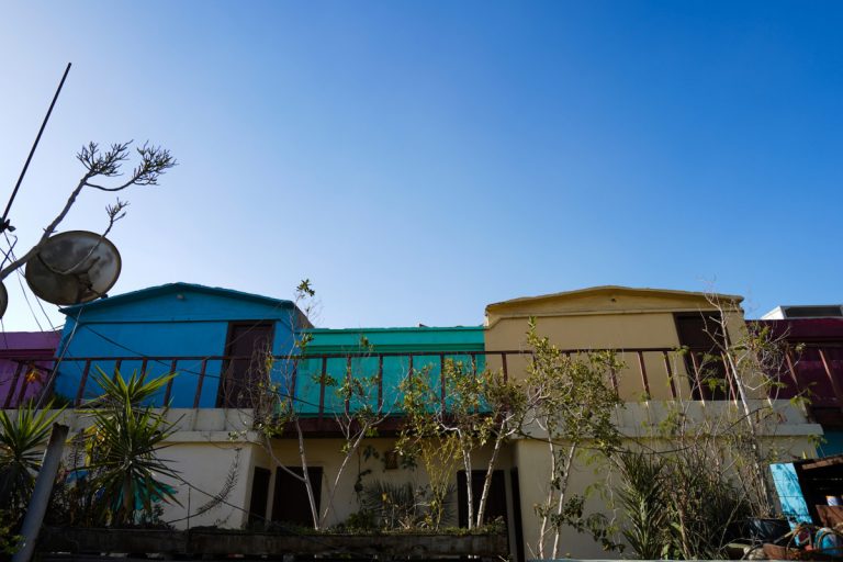 Dahab Hostel with different color walls
