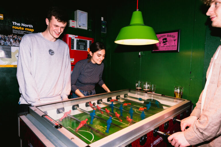 Foosball at Copenhagen Downtown Hostel