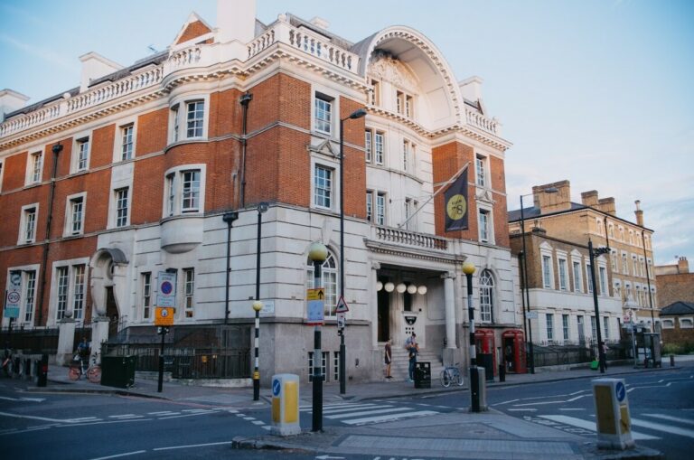 Front building view of Clink78 London hostel