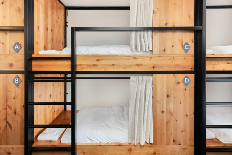 Bunk Rooms - you can book a single bed in a co-ed room, female only room or you can book the entire bunk room for you and friends!
Photo By: Richard Seldomridge
