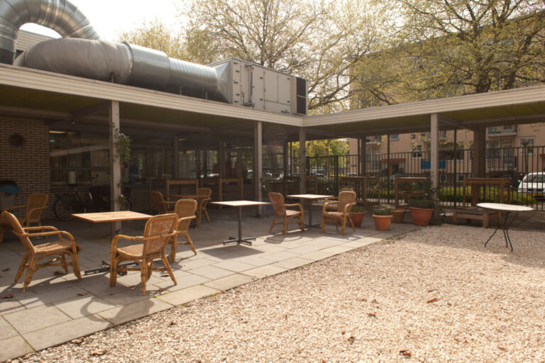 Our patio, where you can lounge when the weather permits