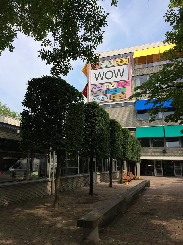 The entrance of WOW Amsterdam